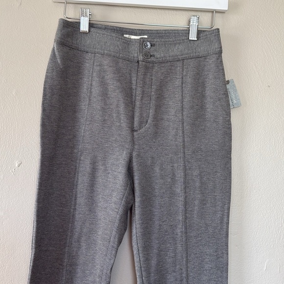 NWT Maeve Anthropologie gray split flare trousers 2P - Picture 2 of 11